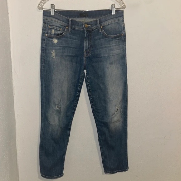 MOTHER the dropout Light Blue Denim Jeans - Picture 1 of 5